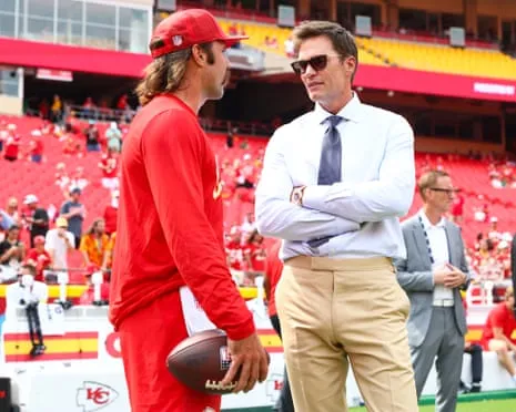 The seven-time Super Bowl champion ignites social media outrage as appearing in Vegas coaching booth