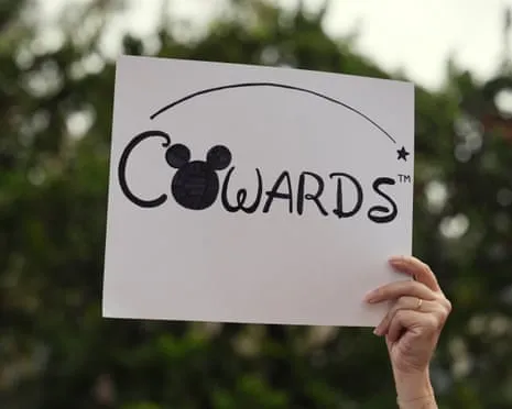 Scores Demonstrate In Front Of Mickey Mouse Company Corporate Offices Concerning ‘Anti-Free Speech’ Kimmel Cancellation