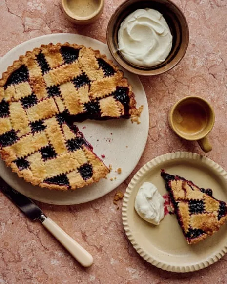 An Irresistible Delight for Bay-Infused Blackberry Tart